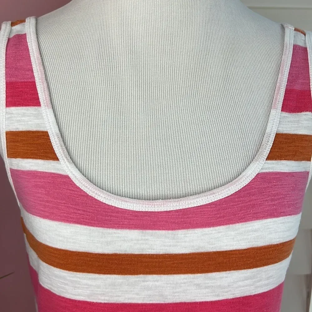 Tommy Bahama Casual Scoop Neck Stripe Maxi Dress XS